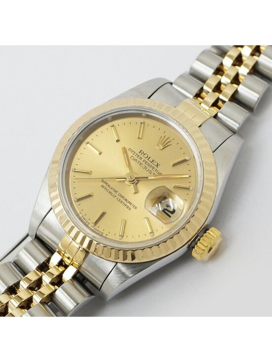 Rolex Datejust Champagne Dial No YG SS Watch Automatic Winding OH Polished main image 5